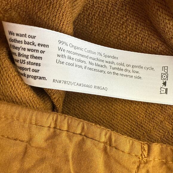 NWT Eileen Fisher Womens Organic Cotton Business Cozy Stretch Tan Ankle Pants 2 - Picture 7 of 8